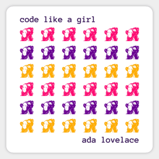 Ada Lovelace - Programmer girl Sticker